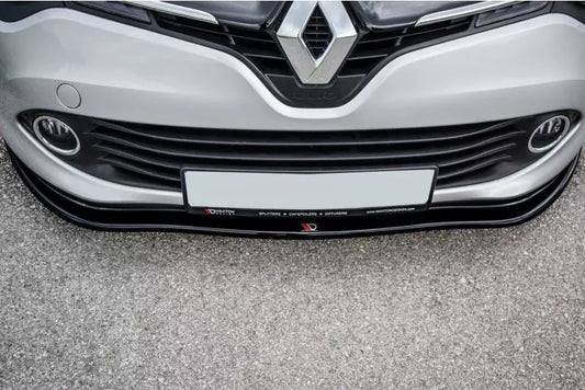 Maxton Design Frontlippe V.1 für Renault Clio 4 Hochglanz schwarz – Ansicht 1