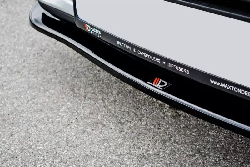 Maxton Design Frontlippe V.1 für Renault Clio 4 Hochglanz schwarz – Ansicht 3