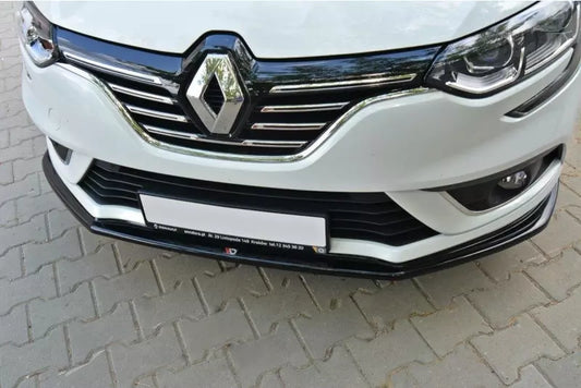 Maxton Design Frontlippe V.1 für Renault Megane 4 Hatchback Hochglanz schwarz – Ansicht 1