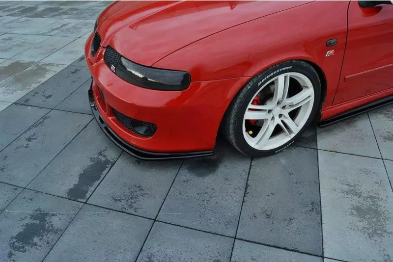 Maxton Design Frontlippe V.1 für Seat Leon 1 (Typ 1M1) Cupra Hochglanz schwarz – Ansicht 2