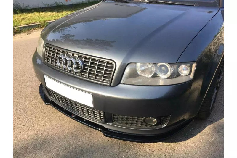 Maxton Design Frontlippe V.2 für Audi A4 B6 S-Line Hochglanz schwarz – Ansicht 1