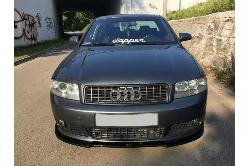 Maxton Design Frontlippe V.2 für Audi A4 B6 S-Line Hochglanz schwarz – Ansicht 3