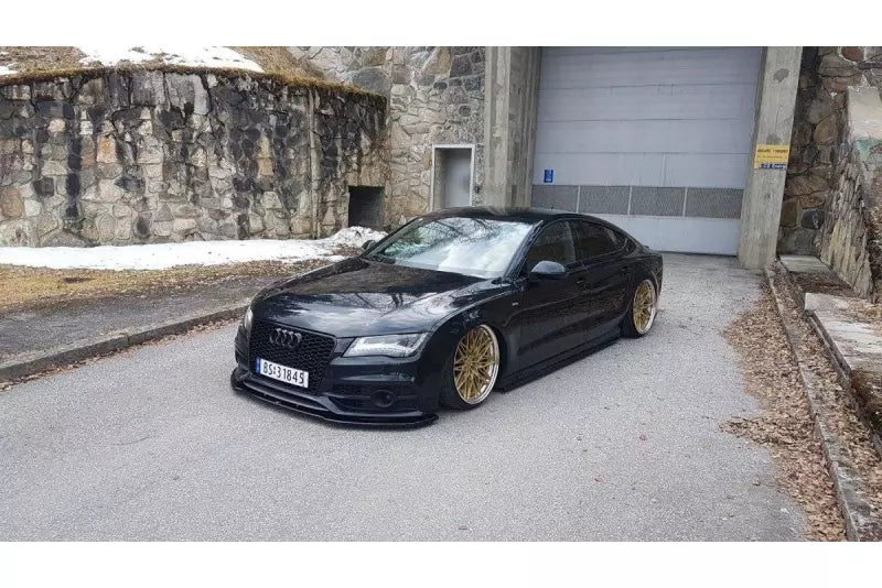 Maxton Design Frontlippe V.2 für Audi S7 / A7 S-Line C7 Hochglanz schwarz – Ansicht 2