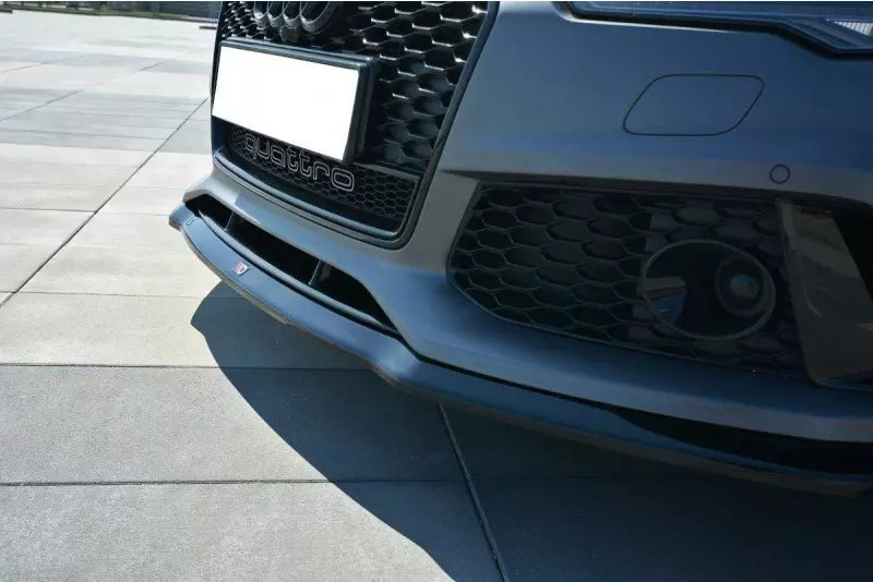 Maxton Design Frontlippe V.2 für Audi RS7 C7 Facelift Hochglanz schwarz – Ansicht 3