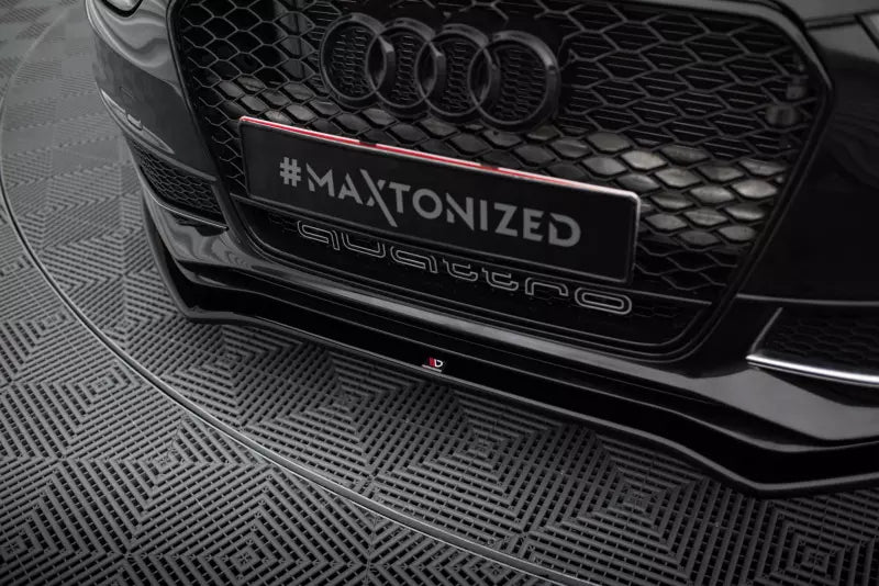 Maxton Design Frontlippe V.2 für Audi S4 B8 Facelift Hochglanz schwarz – Ansicht 3