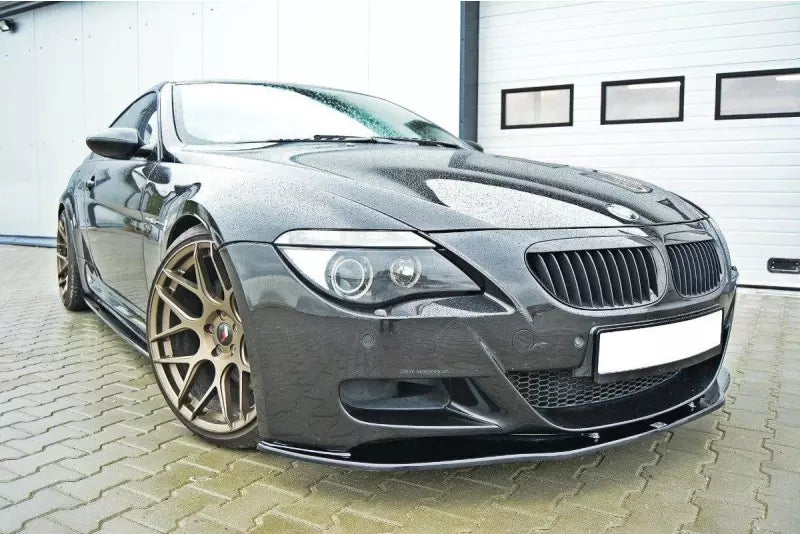 Maxton Design Frontlippe V.2 für BMW M6 E63 Hochglanz schwarz – Ansicht 1