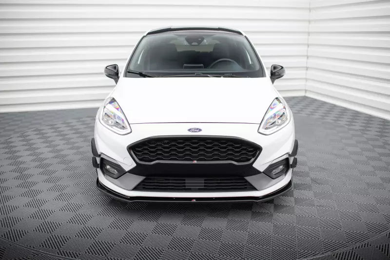 Maxton Design Frontlippe V.2 für Ford Fiesta ST / ST-Line Mk8 Hochglanz schwarz – Ansicht 2