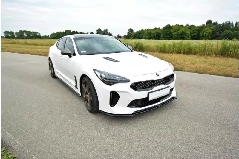 Maxton Design Frontlippe V.2 für Kia Stinger GT Hochglanz schwarz – Ansicht 3