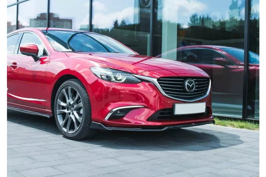 Maxton Design Frontlippe V.2 für Mazda 6 GJ (Mk3) Facelift Hochglanz schwarz – Ansicht 1