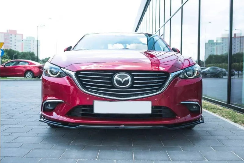 Maxton Design Frontlippe V.2 für Mazda 6 GJ (Mk3) Facelift Hochglanz schwarz – Ansicht 2