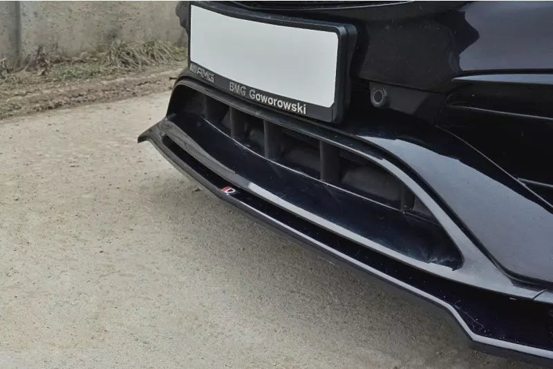 Maxton Design Frontlippe V.2 für Mercedes CLA A45 AMG C117 Facelift Hochglanz schwarz – Ansicht 4