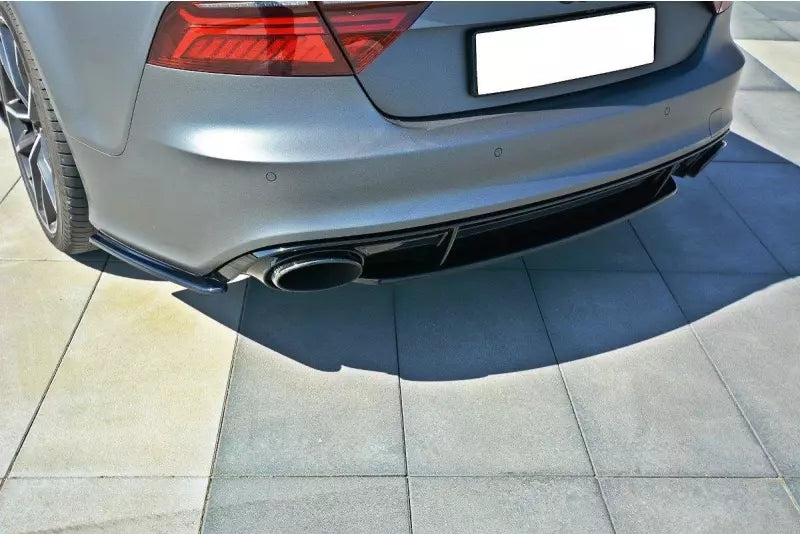 Maxton Design Heckdiffusor für Audi RS7 C7 Facelift Hochglanz schwarz – Ansicht 1