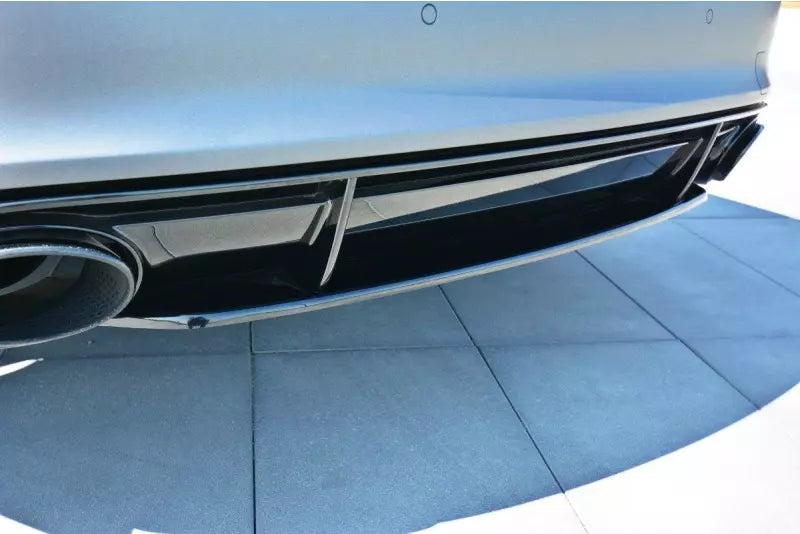 Maxton Design Heckdiffusor für Audi RS7 C7 Facelift Hochglanz schwarz – Ansicht 2