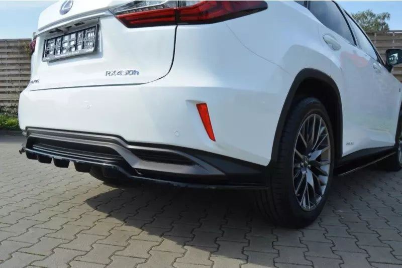 Maxton Design Heckdiffusor für Lexus RX Mk4 H DTM Look Hochglanz schwarz – Ansicht 3