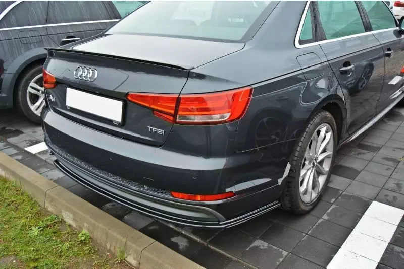 Maxton Design Diffusor Flaps für Audi A4 B9 S-Line Hochglanz schwarz – Ansicht 2