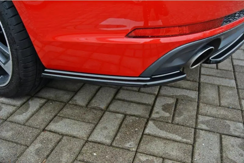 Maxton Design Diffusor Flaps für Audi A4 Avant B9 S-Line Hochglanz schwarz – Ansicht 1