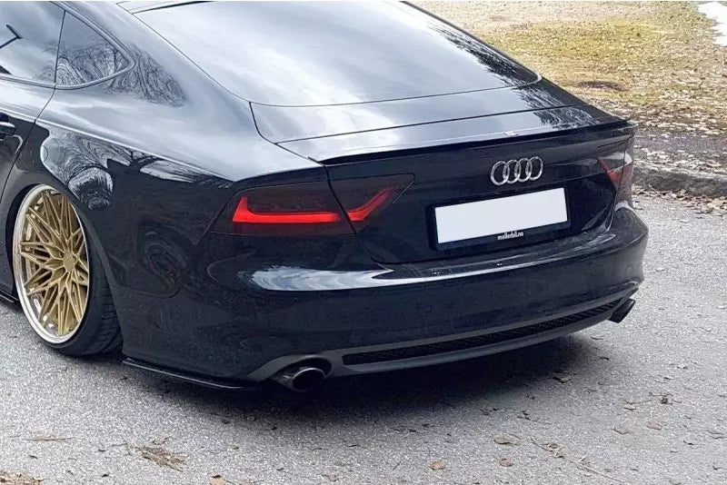 Maxton Design Diffusor Flaps für Audi A7 C7 S-Line Hochglanz schwarz – Ansicht 2