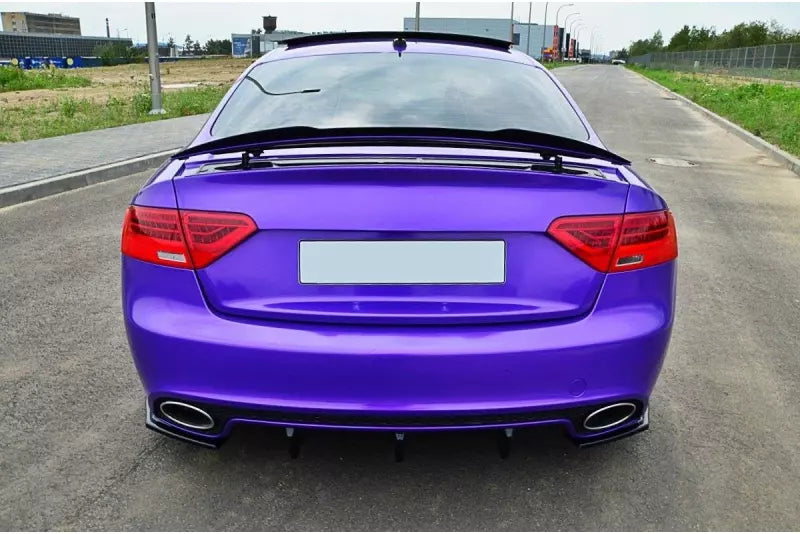 Maxton Design Diffusor Flaps für Audi RS5 B8 8T (vor und nach Facelift) Hochglanz schwarz – Ansicht 2