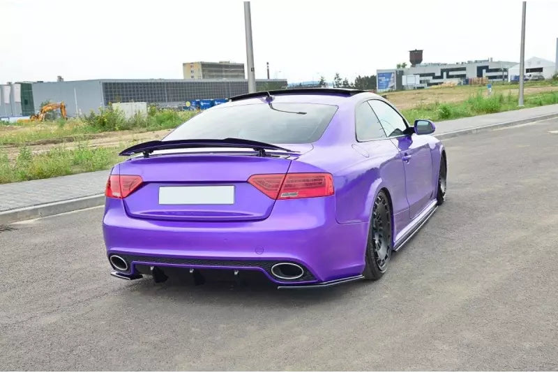 Maxton Design Diffusor Flaps für Audi RS5 B8 8T (vor und nach Facelift) Hochglanz schwarz – Ansicht 3