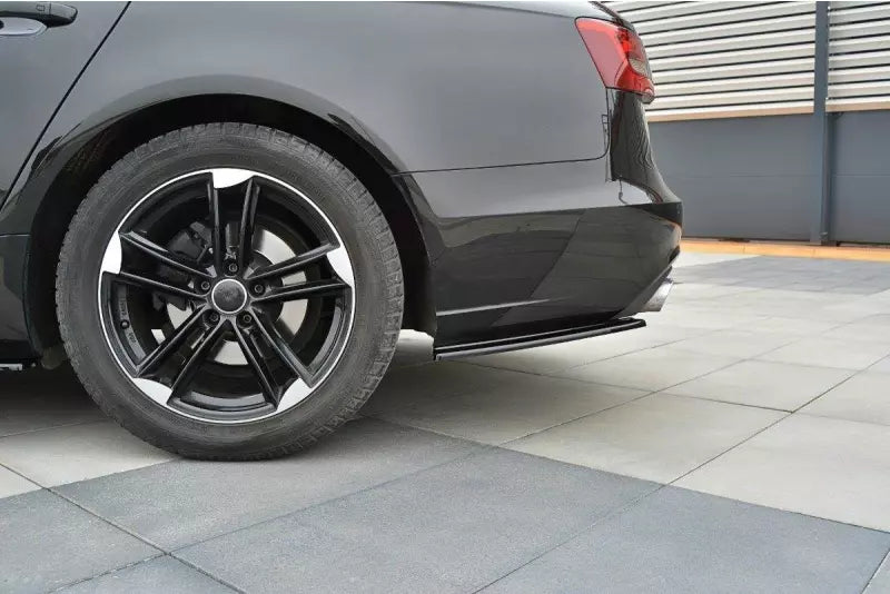 Maxton Design Diffusor Flaps für Audi A6 C7 Avant / Limousine Hochglanz schwarz – Ansicht 2