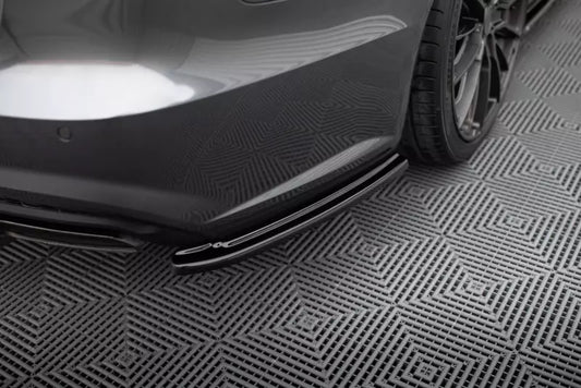 Maxton Design Diffusor Flaps für Audi S6 / A6 Avant S-Line C7 Facelift Hochglanz schwarz – Ansicht 1