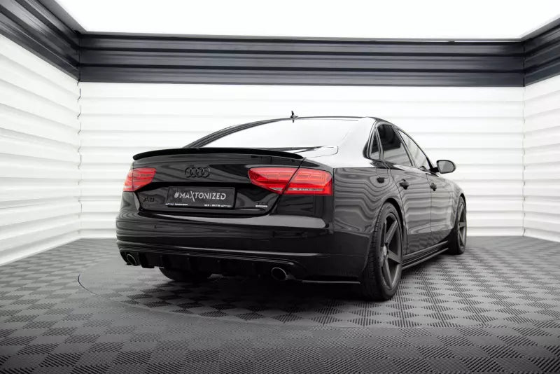 Maxton Design Diffusor Flaps für Audi A8 D4 Hochglanz schwarz – Ansicht 2