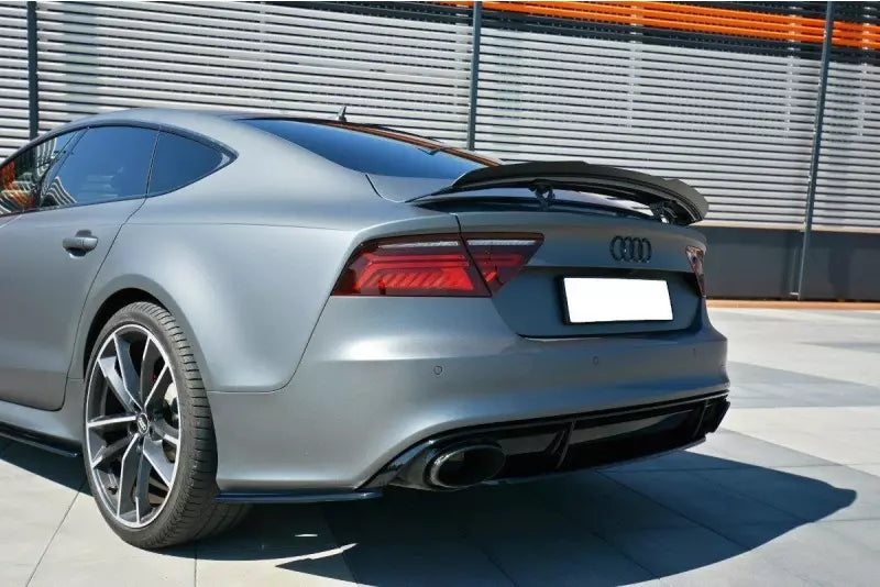 Maxton Design Diffusor Flaps für Audi RS7 C7 Facelift Hochglanz schwarz – Ansicht 2