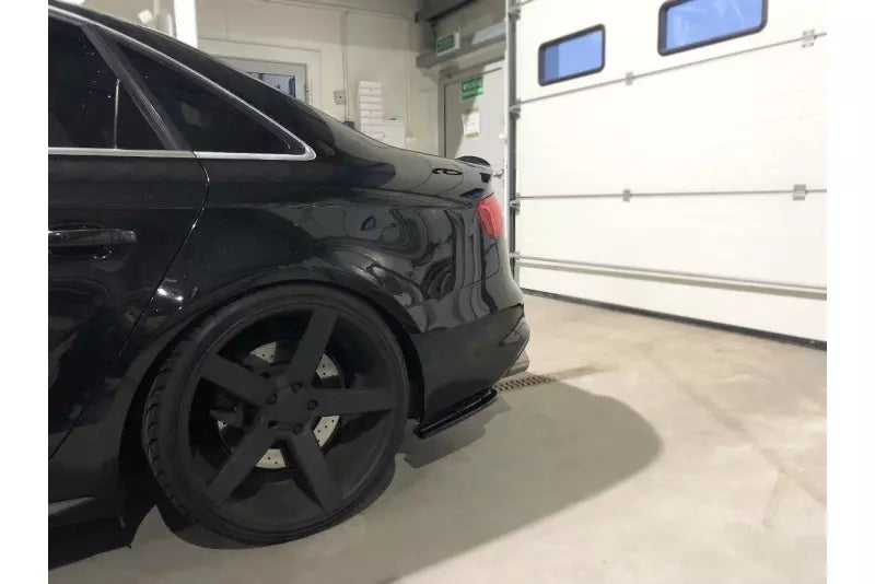 Maxton Design Diffusor Flaps für Audi S4 B8 Facelift Hochglanz schwarz – Ansicht 1