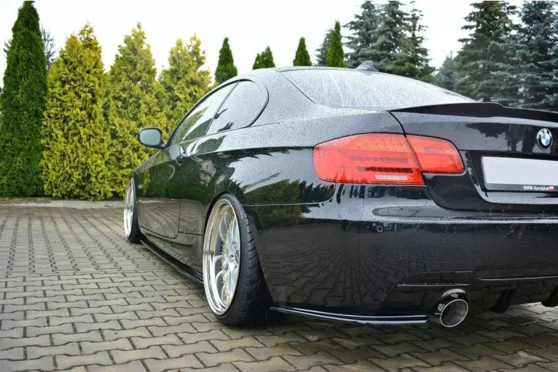 Maxton Design Diffusor Flaps für BMW 3er E92 M Paket Facelift Hochglanz schwarz – Ansicht 2