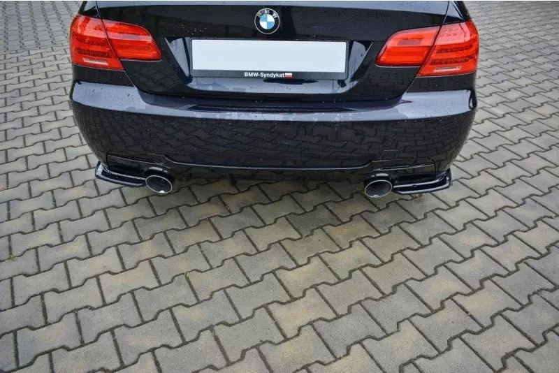 Maxton Design Diffusor Flaps für BMW 3er E92 M Paket Facelift Hochglanz schwarz – Ansicht 4