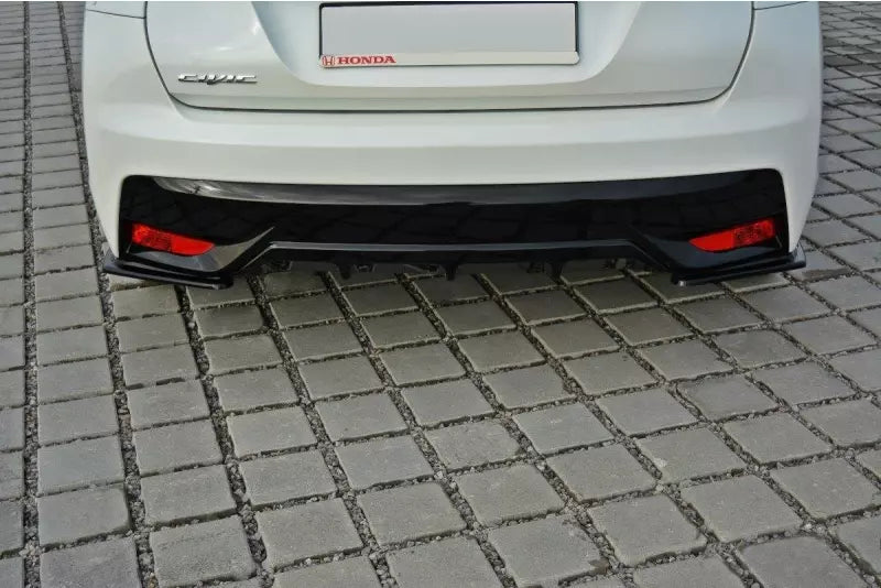 Maxton Design Diffusor Flaps für Honda Civic IX Mk9 Facelift Hochglanz schwarz – Ansicht 3