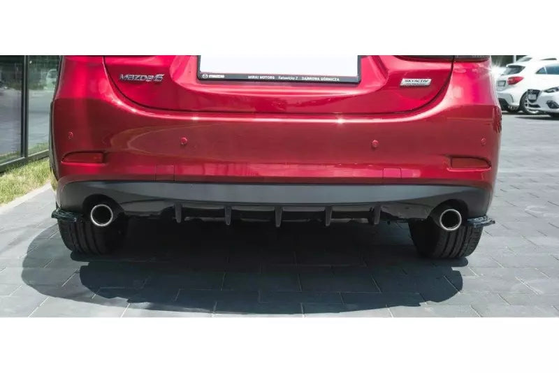 Maxton Design Diffusor Flaps für Mazda 6 GJ (Mk3) Facelift Hochglanz schwarz – Ansicht 1