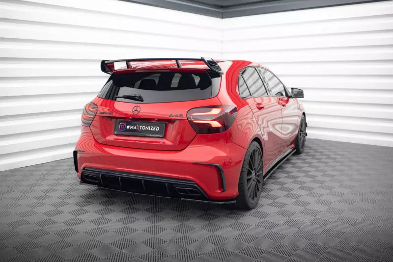 Maxton Design Diffusor Flaps für Mercedes A-Klasse W176 AMG Facelift Hochglanz schwarz – Ansicht 2