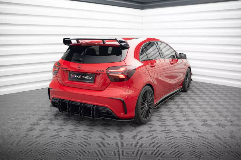 Maxton Design Diffusor Flaps für Mercedes A-Klasse W176 AMG Facelift Hochglanz schwarz – Ansicht 4