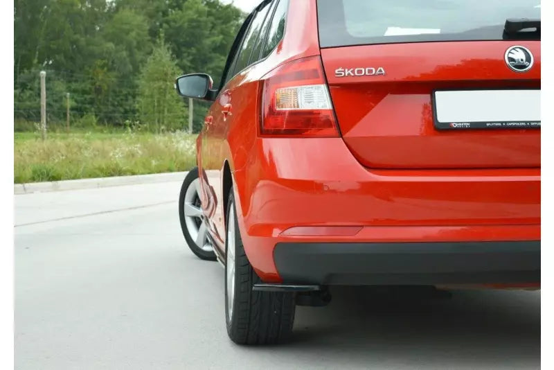 Maxton Design Diffusor Flaps für Skoda Rapid Spaceback Hochglanz schwarz – Ansicht 2