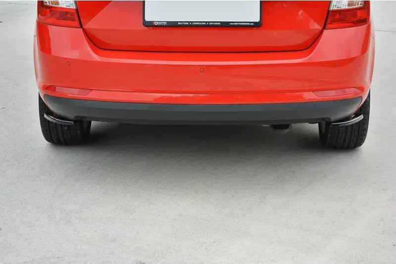 Maxton Design Diffusor Flaps für Skoda Rapid Spaceback Hochglanz schwarz – Ansicht 3