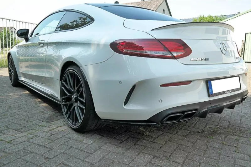 Maxton Design Diffusor Flaps für Mercedes C63 AMG C205 Coupe Hochglanz schwarz – Ansicht 1