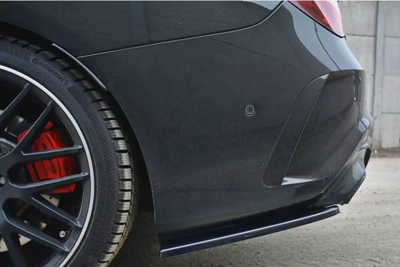 Maxton Design Diffusor Flaps für Mercedes CLA A45 AMG C117 Facelift Hochglanz schwarz – Ansicht 2