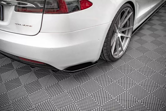 Maxton Design Diffusor Flaps für Tesla Model S Facelift Hochglanz schwarz – Ansicht 1