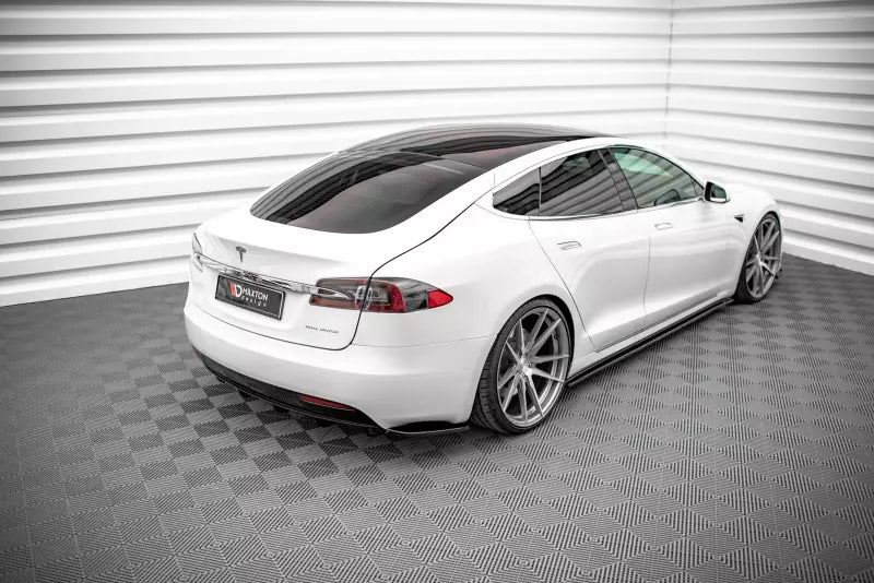 Maxton Design Diffusor Flaps für Tesla Model S Facelift Hochglanz schwarz – Ansicht 2