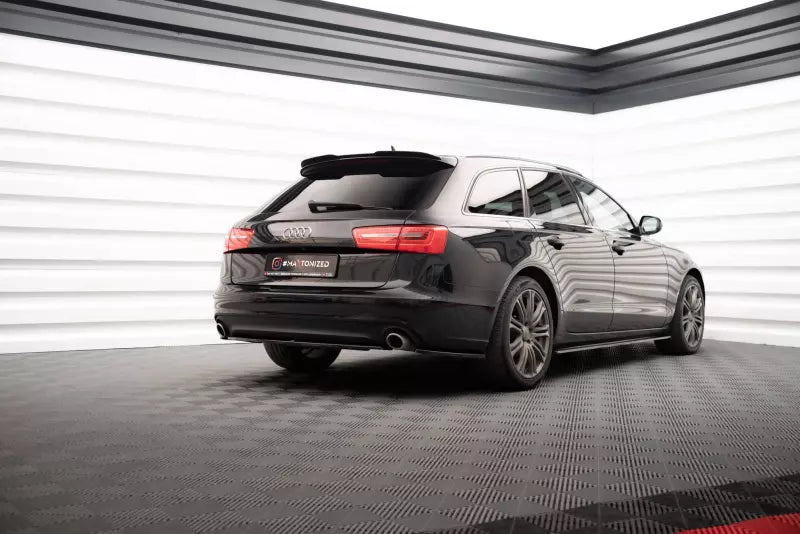 Maxton Design Heckspoiler Lippe für Audi A6 C7 Avant Hochglanz schwarz – Ansicht 2