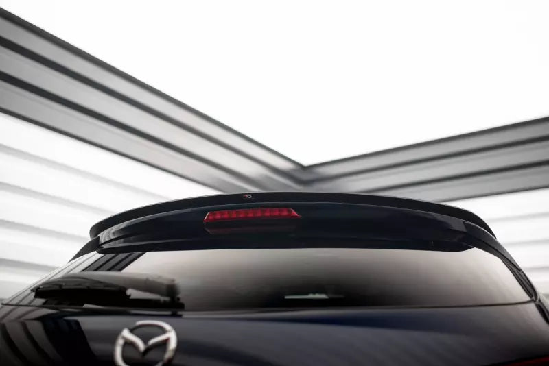 Maxton Design Heckspoiler Lippe für Mazda 3 BM (Mk3) Facelift Hochglanz schwarz – Ansicht 1