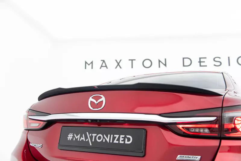 Maxton Design Heckspoiler Lippe für Mazda 6 GJ (Mk3) Facelift Hochglanz schwarz – Ansicht 1