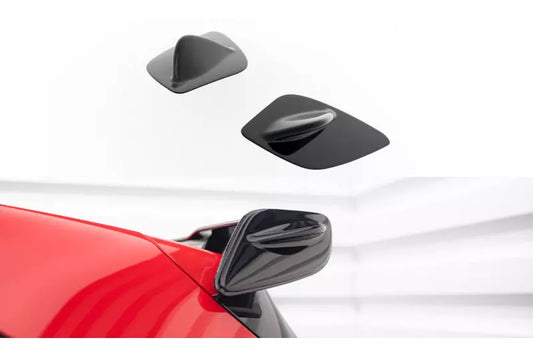 Maxton Design Spoiler Erweiterung für Mercedes A-Klasse W176 AMG Facelift Hochglanz schwarz – Ansicht 1