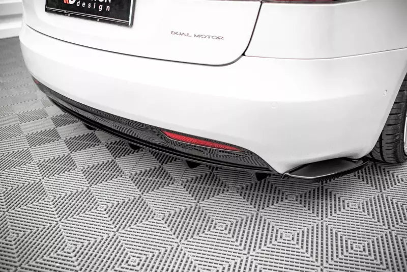 Maxton Design Heckdiffusor für Tesla Model S Facelift Hochglanz schwarz – Ansicht 4