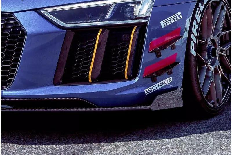 Maxton Design Street Pro Stoßstangen Flaps Wings für Audi R8 4S 2015-2018 – Ansicht 4
