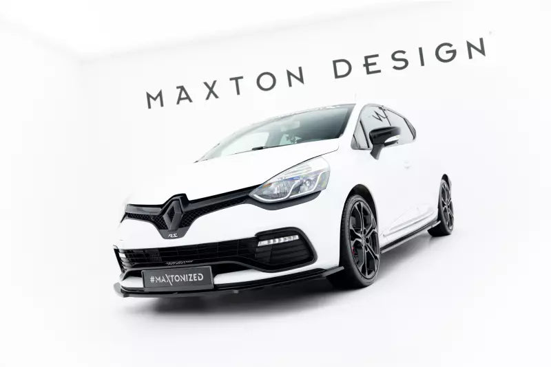 Maxton Design Frontlippe für Renault Clio 4 RS Hochglanz schwarz – Ansicht 1