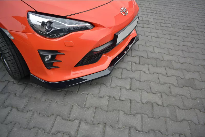 Maxton Design Frontlippe V.1 für Toyota GT86 Facelift Hochglanz schwarz – Ansicht 1