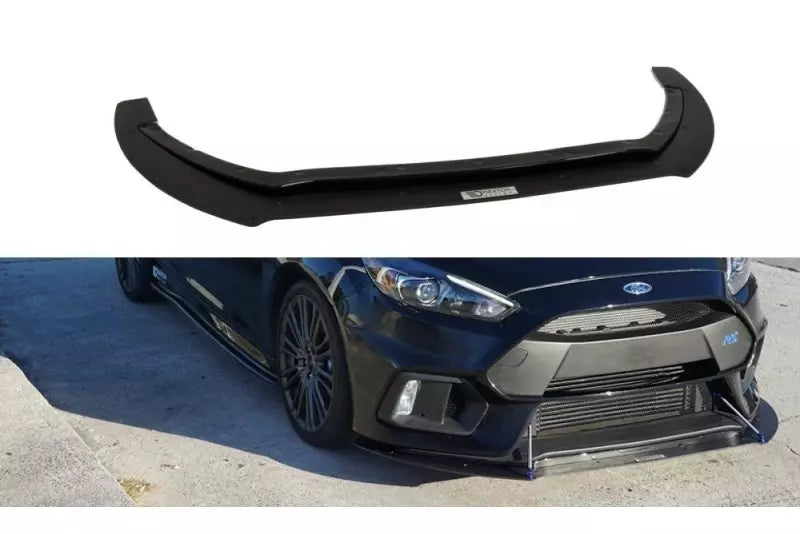 Maxton Design Street Pro Frontlippe für Ford Focus RS Mk3 Hochglanz schwarz – Ansicht 1