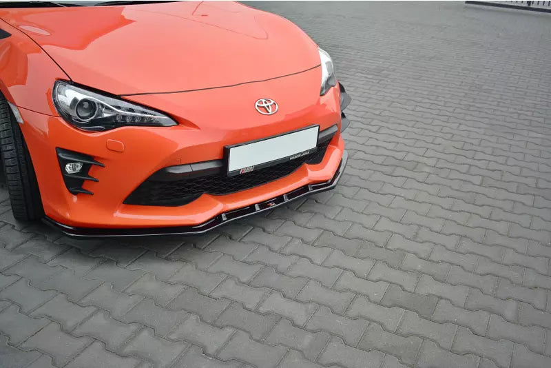Maxton Design Frontlippe V.3 für Toyota GT86 Facelift Hochglanz schwarz – Ansicht 1
